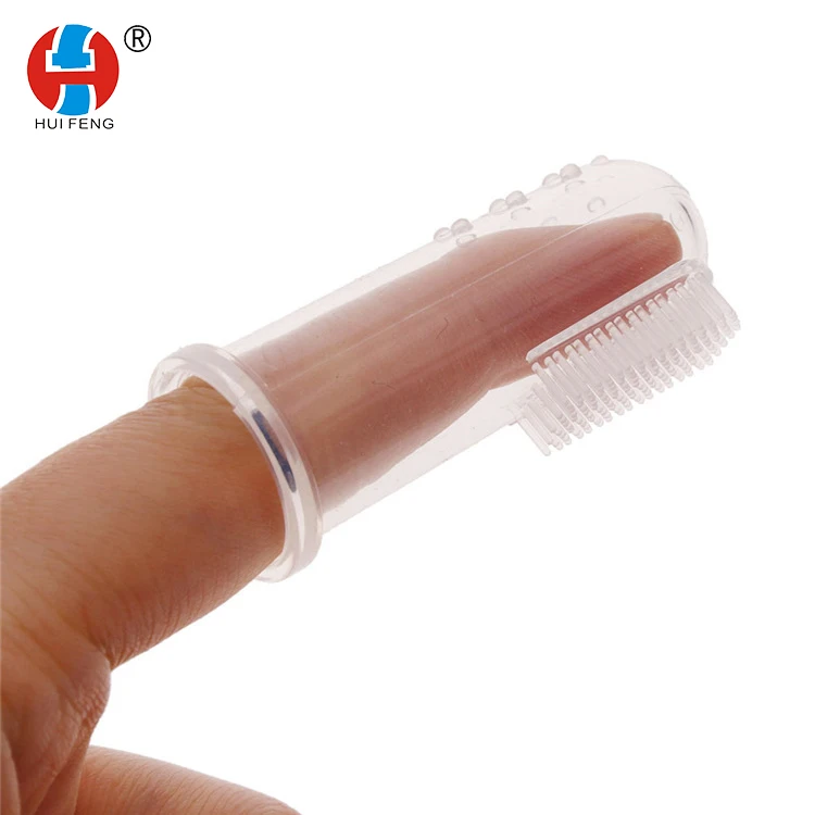 Силиконовая детская зубная щетка