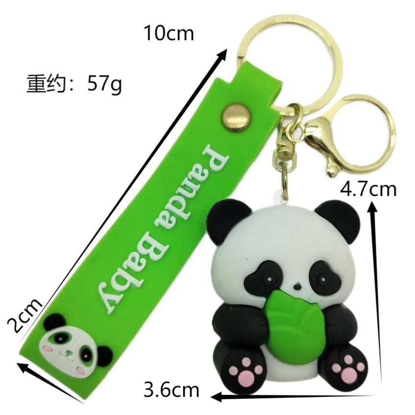 wholesale Factory Direct sales Cartoon animals keychain Panda Penguin Cute animal keychain Gift doll toy for bag keyring cute