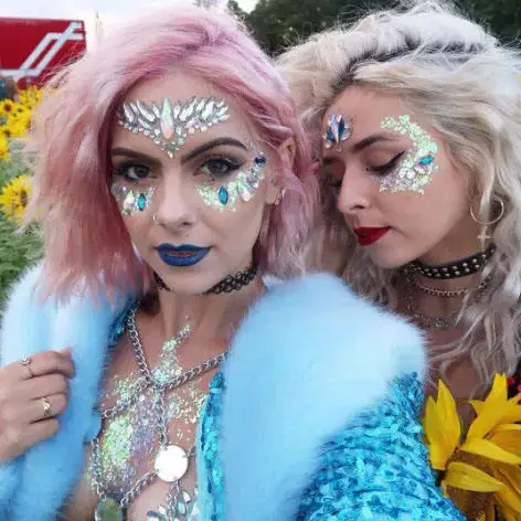 Wholesale Face Jewels Rave Gem Glitter Bling Tattoo Bindi Crystal Body Crystal Rhinestone Eye Stickers for Festival Party