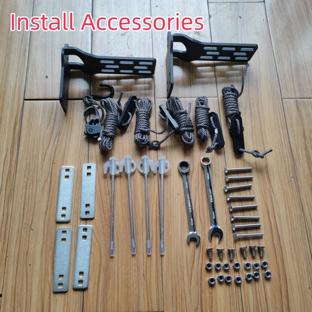 Factory Outdoor Car Camping Tents Foldable Car Side Canopy 4x4 Side Awning 270 Awning