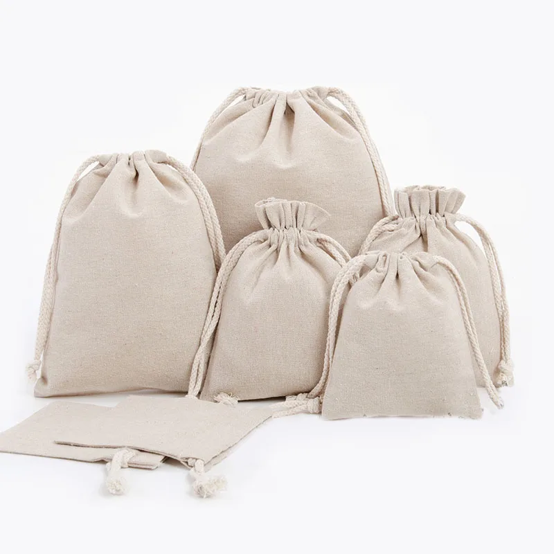 
 Хлопковая Сумка для ювелирных изделий с индивидуальным ярлыком 7*10 см, маленький Подарочный мешочек для ювелирных изделий на шнурке  