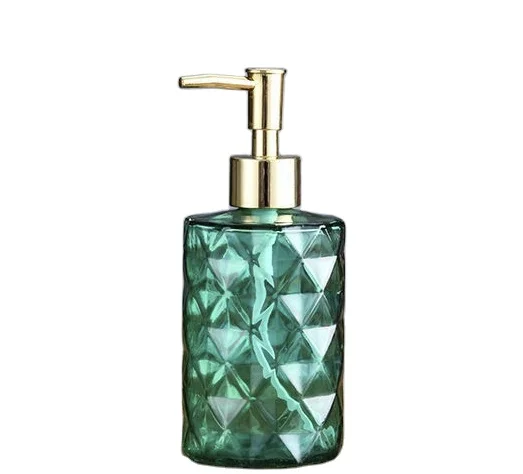 300ml large capacity glass hand sanitizer bottle shampoo shower gel exposed bottle soap liquid emulsion empty bottle