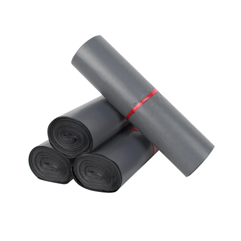 Cheap Custom Printing 100 Pcs Large Pink Flyers Plastic Courier Pe Mailing Bags Paw Print With Pocket