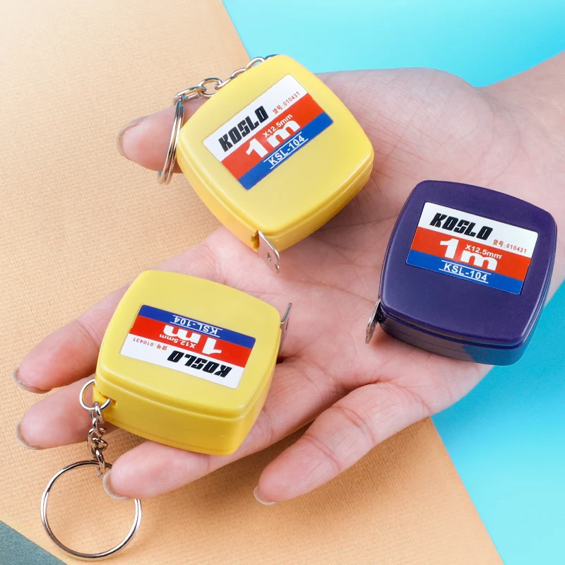 Tape Measure Retractable Measuring Tape Portable 1M Small With Keychain Mini Tape Measure Customized Logo