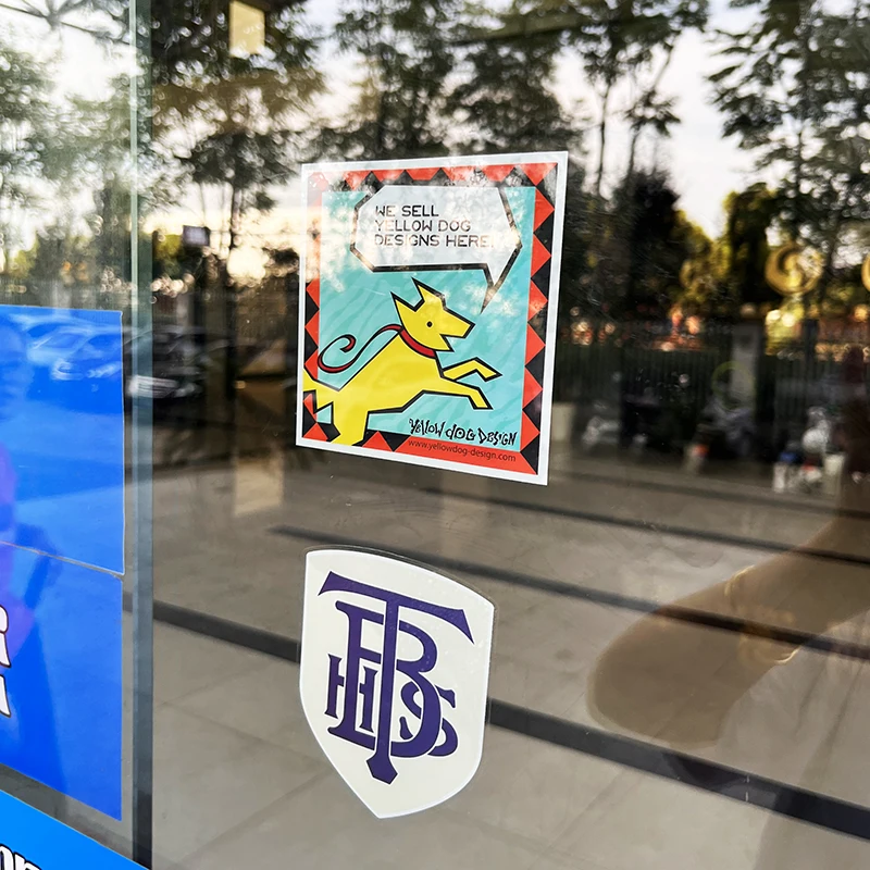 High Quality No Glue Removable Custom Transparent Electrostatic Shop Car Window Static Cling Window Sticker