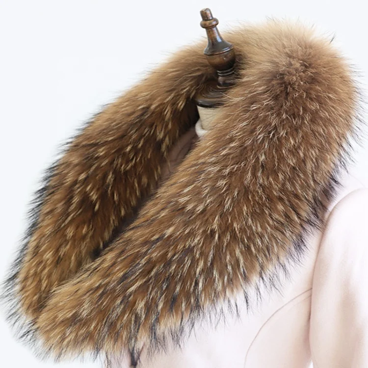 Bulk Wholesale Hood Raccoon Fur Strips/Real Fur Trim