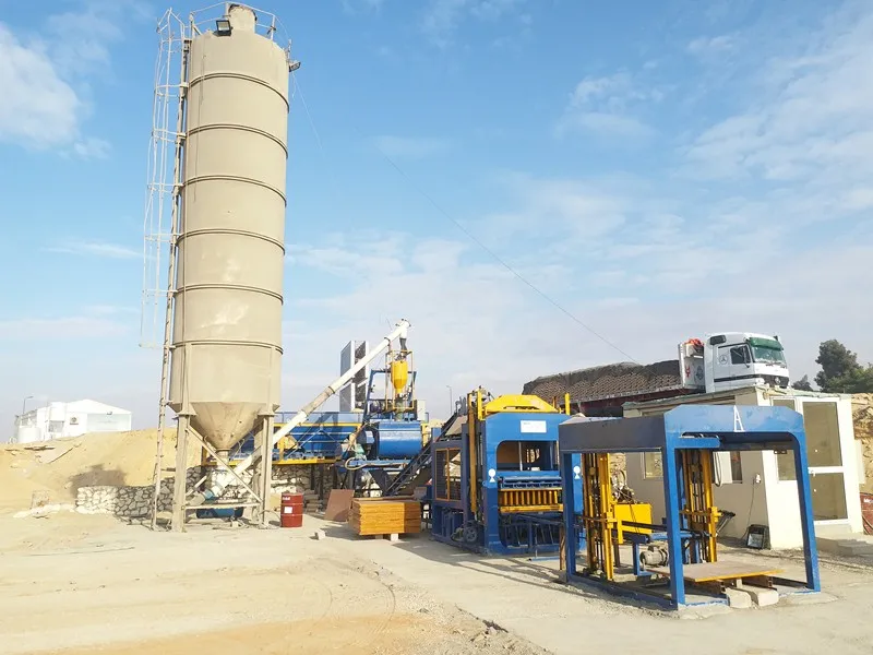 QT15-15 automatic concrete block production line  with good price/high production