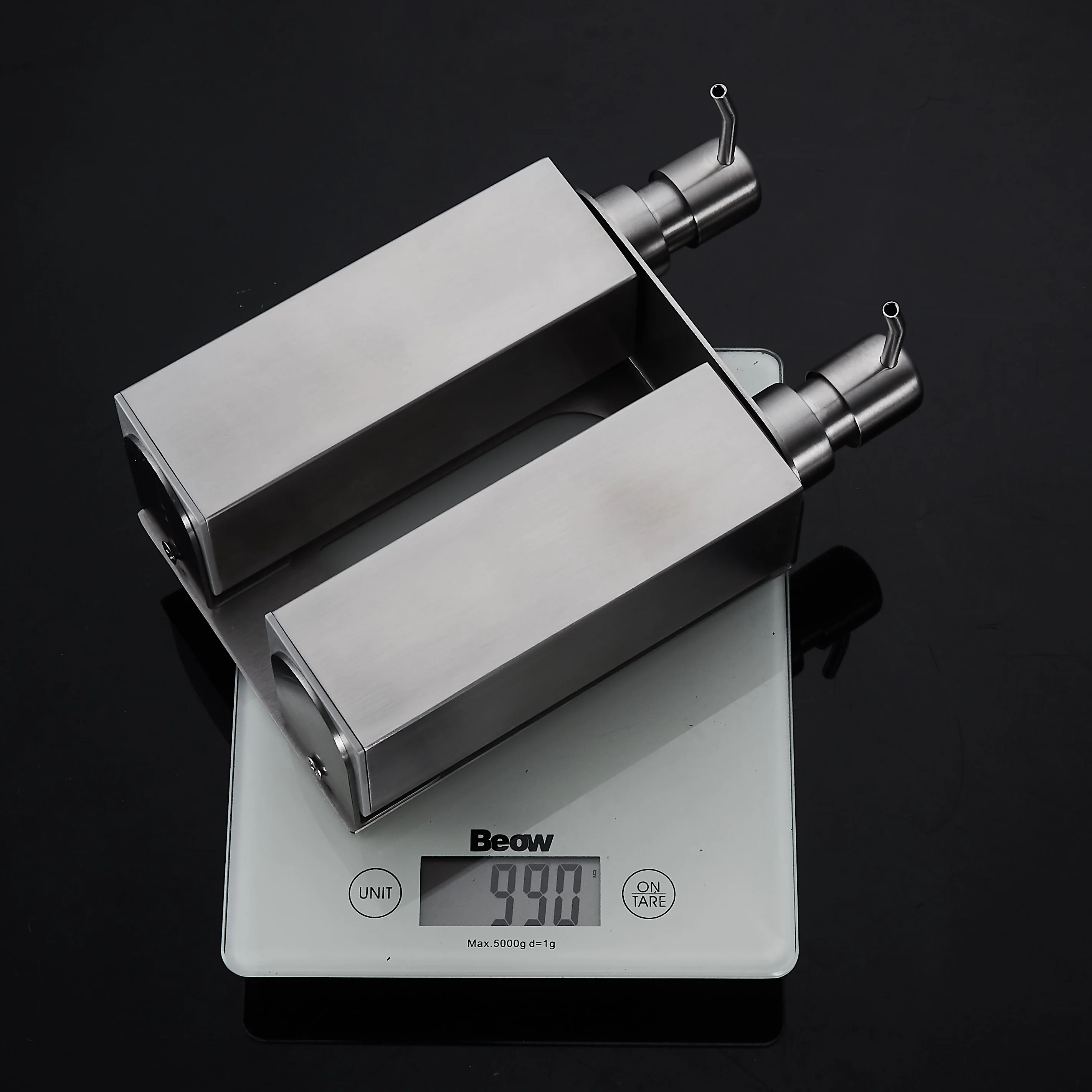 Modern Stainless Steel 2-in-1 Shower Hand Liquid Soap Dispenser and Pump Set Wall-Mounted Bathroom Accessories