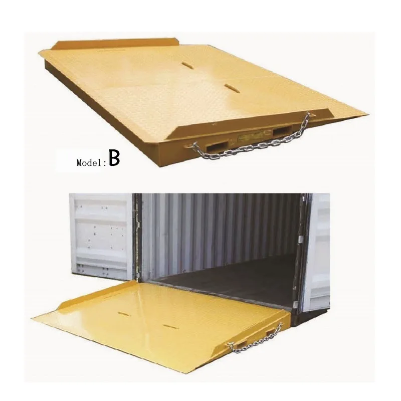 Container ramp steel boarding ramp plate lap plate forklift truck container loading ramp platform fixed boarding plate