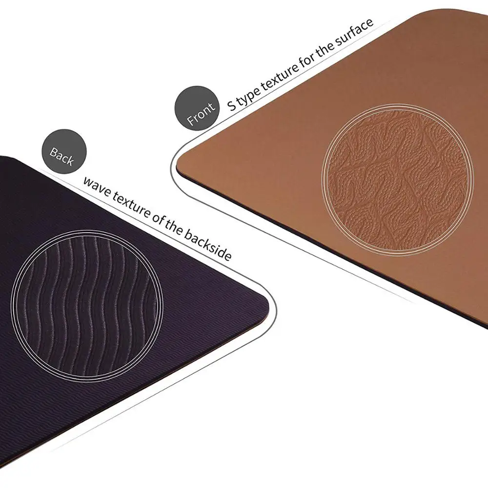 custom print logo organic bamboo fitness yoga mat