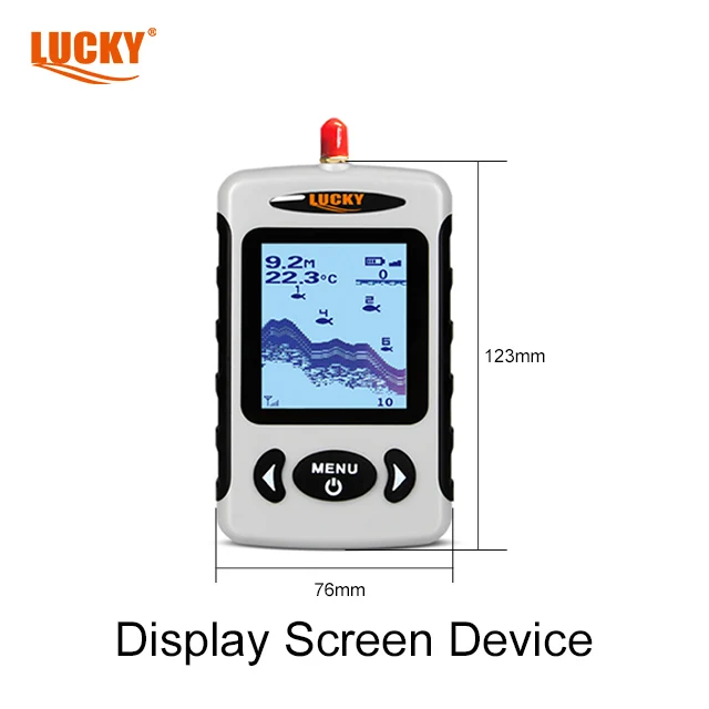 Lucky fish finder FF718-W 2.2 inch Dot-Matrix Display with Type W wireless sensor