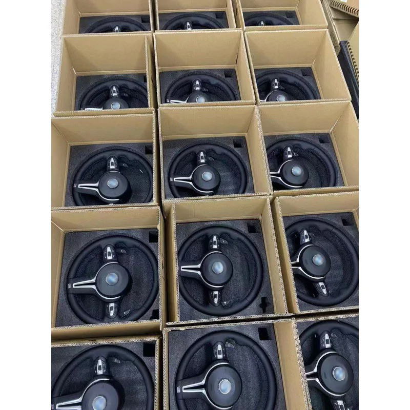 Plug and Play Auto Parts Leather Steering Wheel For BMW F10 M3 M6 M7 M5 BMW E46 E60 E90 E92 M3 G20 G30 g37 Car Accessories