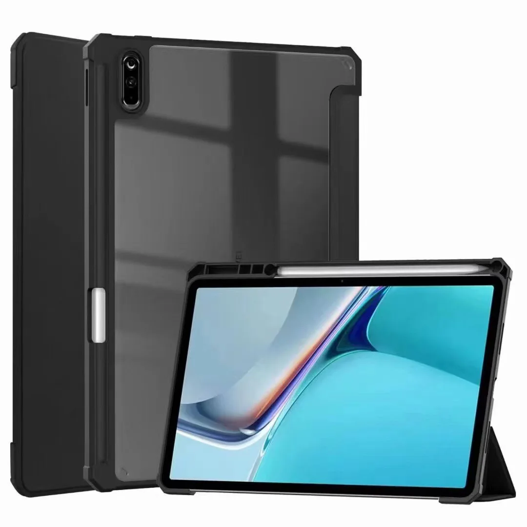 Wholesale High Quality custom design 3 folding tablet smart case Leather cover