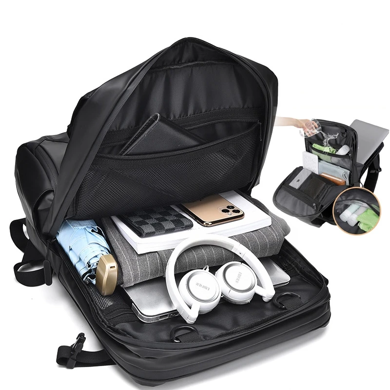 High quality basketball PU Backpack Double zipper Waterproof travel laptop bag 15.6 inch Dry and wet separation outdoor backpack