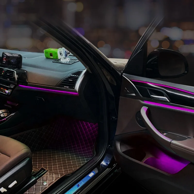 Factory Hot Sale OEM Personalised Customized Car Atmosphere Light 11 Colors LED Ambient Light For BMW X3 G01 G02 G08
