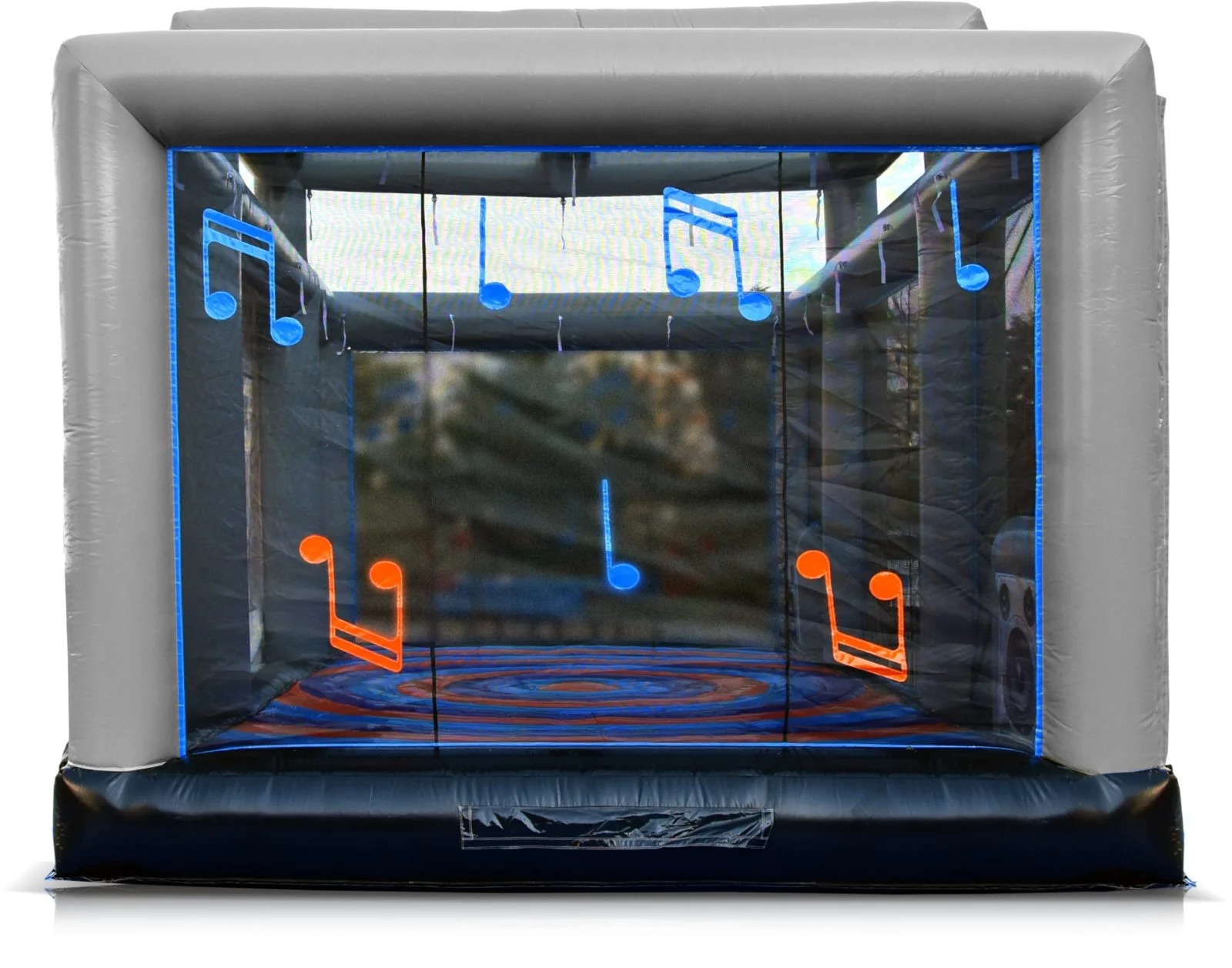 Hot sale Interactive Inflatable Disco Dance House Adult Boom Box Jumping Bouncy Castle Retro Boombox Bouncer For Party