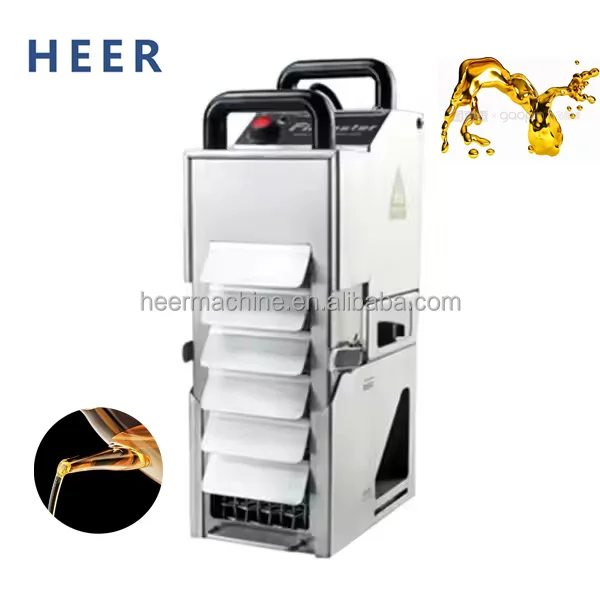 40 L Commercial Mobile Fryer Filter 80 Lbs/10.56 Gal Capacity 300w Oil Filtration System Mobile Frying Oil Filtering System