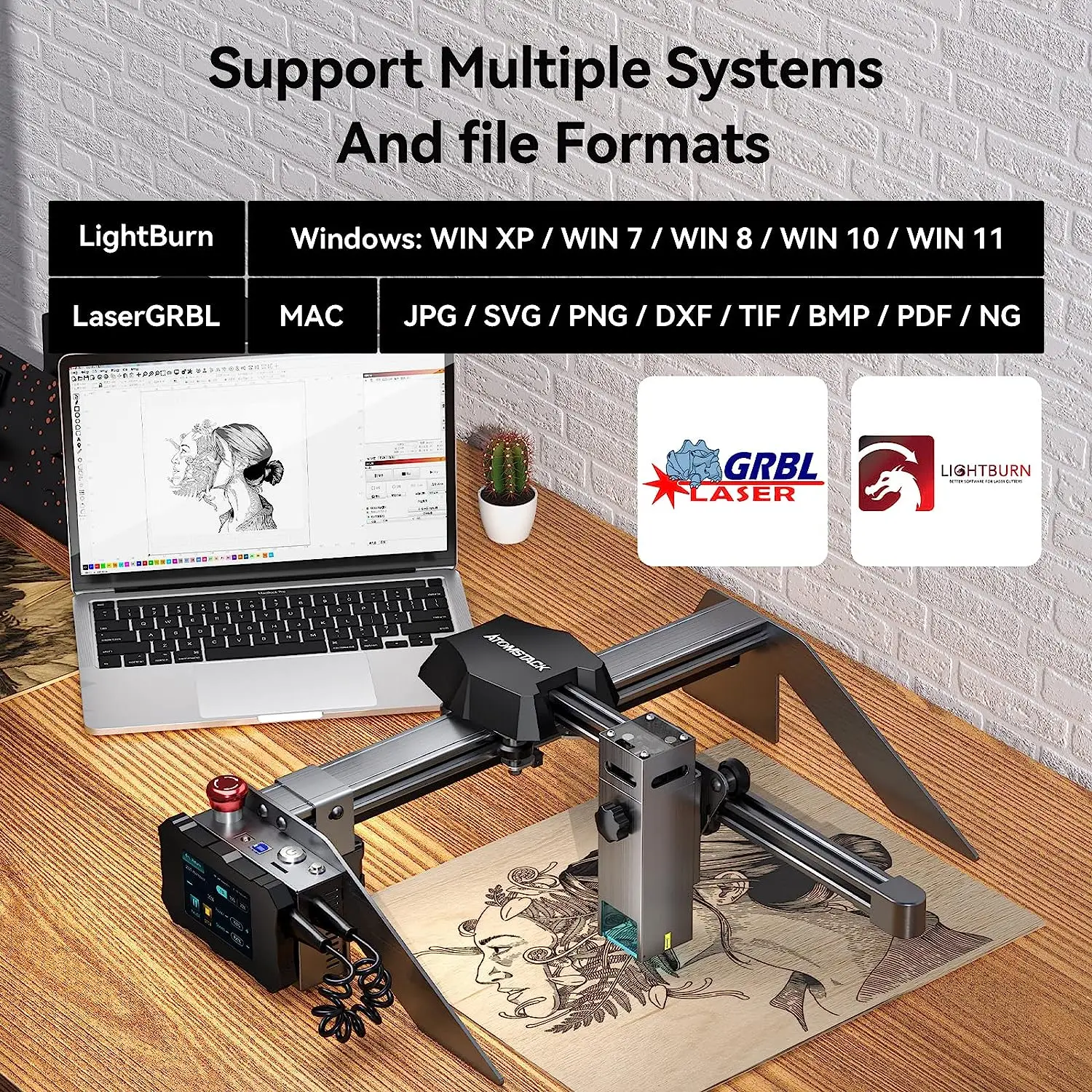 Оптовая цена лазерный гравер ATOMSTACK P9 M50 0 01 мм точный резак «сделай сам» маленький настольный гравировальный инструмент для металла/стекла/дерева