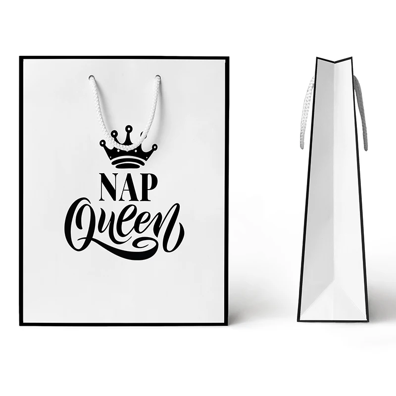 Kraft Personalized Recyclable Paper Bags With Your Own Logo Brown White Black Paper Shopping Bags For Gift