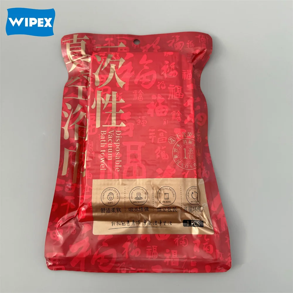 100% Biodegradable Bath Towels Portable set Disposable Large Thick Vacuum Towel Cotton Feel Towel for Hotel  Spa Travel Camping