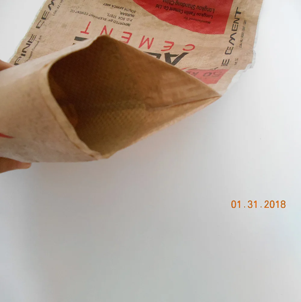 50kg lamination automatic filling plastic ad star PP woven valve bag for cement