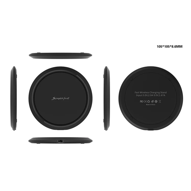 
Unique Intelligent Portable Fast Induction Magnetic 10W Wireless Charging Pad Phone Battery Charger 
