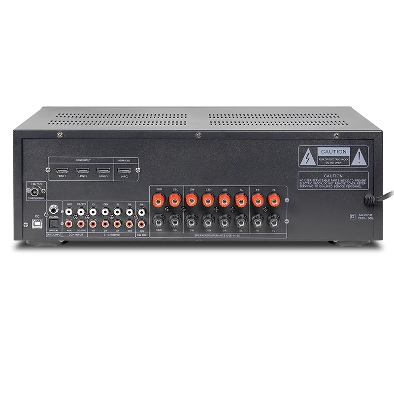 Kinma 7.1CH AV Receiver 400W  Powerful Audio Amplifier  AV-6136HD