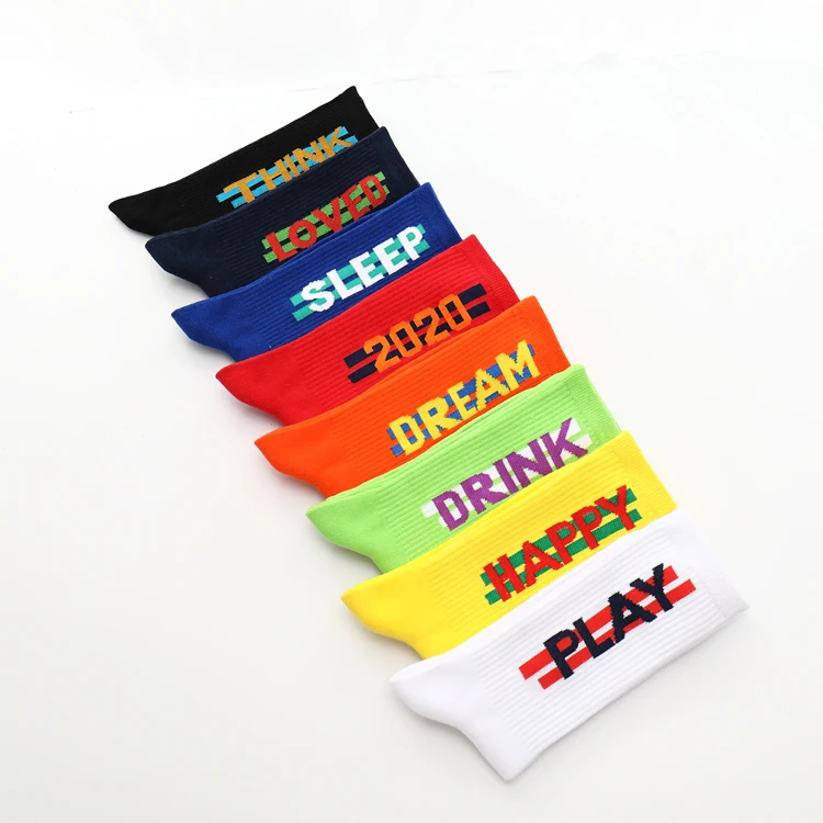 2023 custom wholesale sports socks custom with logo  breathable crew cotton dress socks for men  running socks