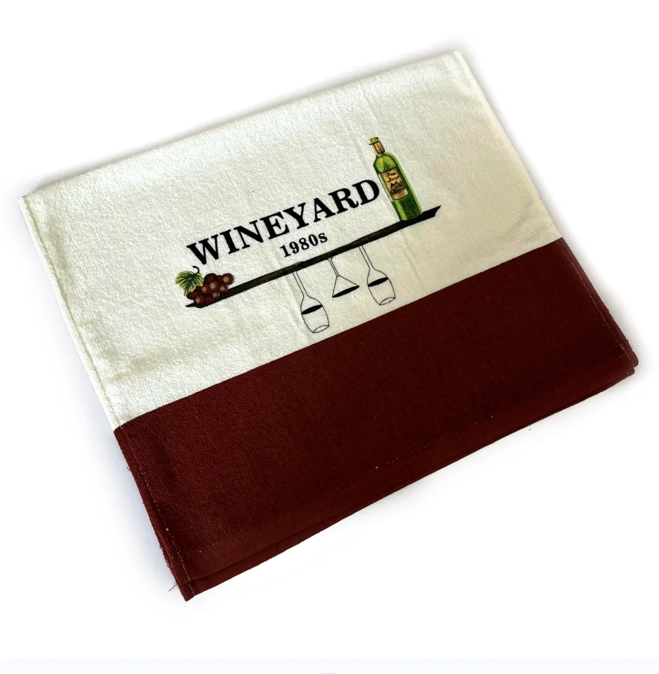 Customized Home Kitchen Towel Cotton polyester Cleaning Towel Kitchen Wholesale Cloths Dish Reusable Kitchen Towel