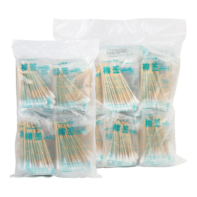
Best Wholesale Disposable Medical cotton swabs Bamboo Stick Swab 