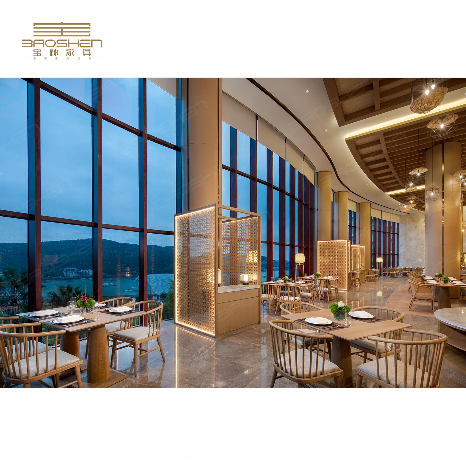 Modern Design Hotel Italian Modern Wooden Dining Chair Table Set Coffee Shop Restaurant Furniture