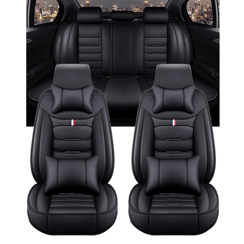 Full Set of Luxury Sports Car Seat Cover PVC Leather with PU Material Cooling Function Designed for Toyota Vehicles
