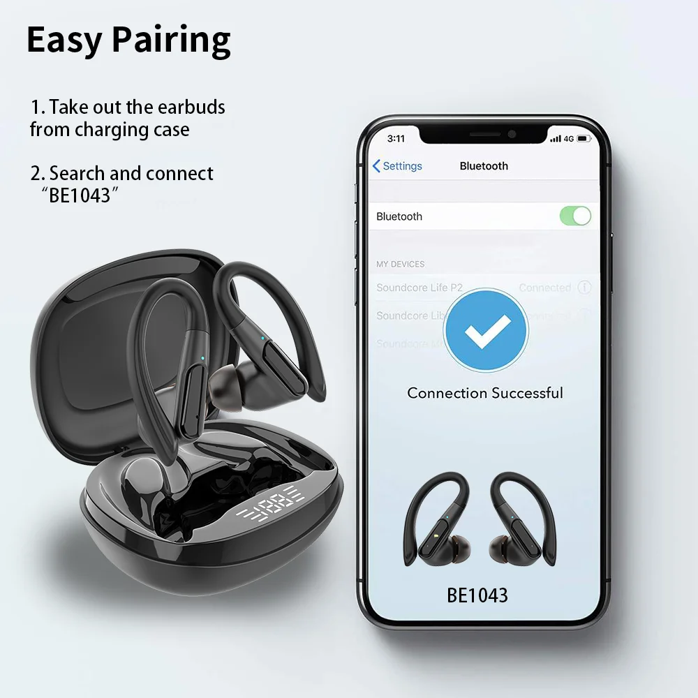 Newest For Airpods Waterproof Tws Bluetooth Wireless Earphones Sport Earbud Bluetooth In-Ear Headphones Bluetooth Audifonos 2023