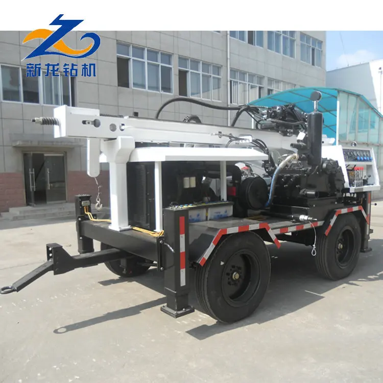 Economical Hot Exported 260m SLY510 portable water well drilling rig for sale