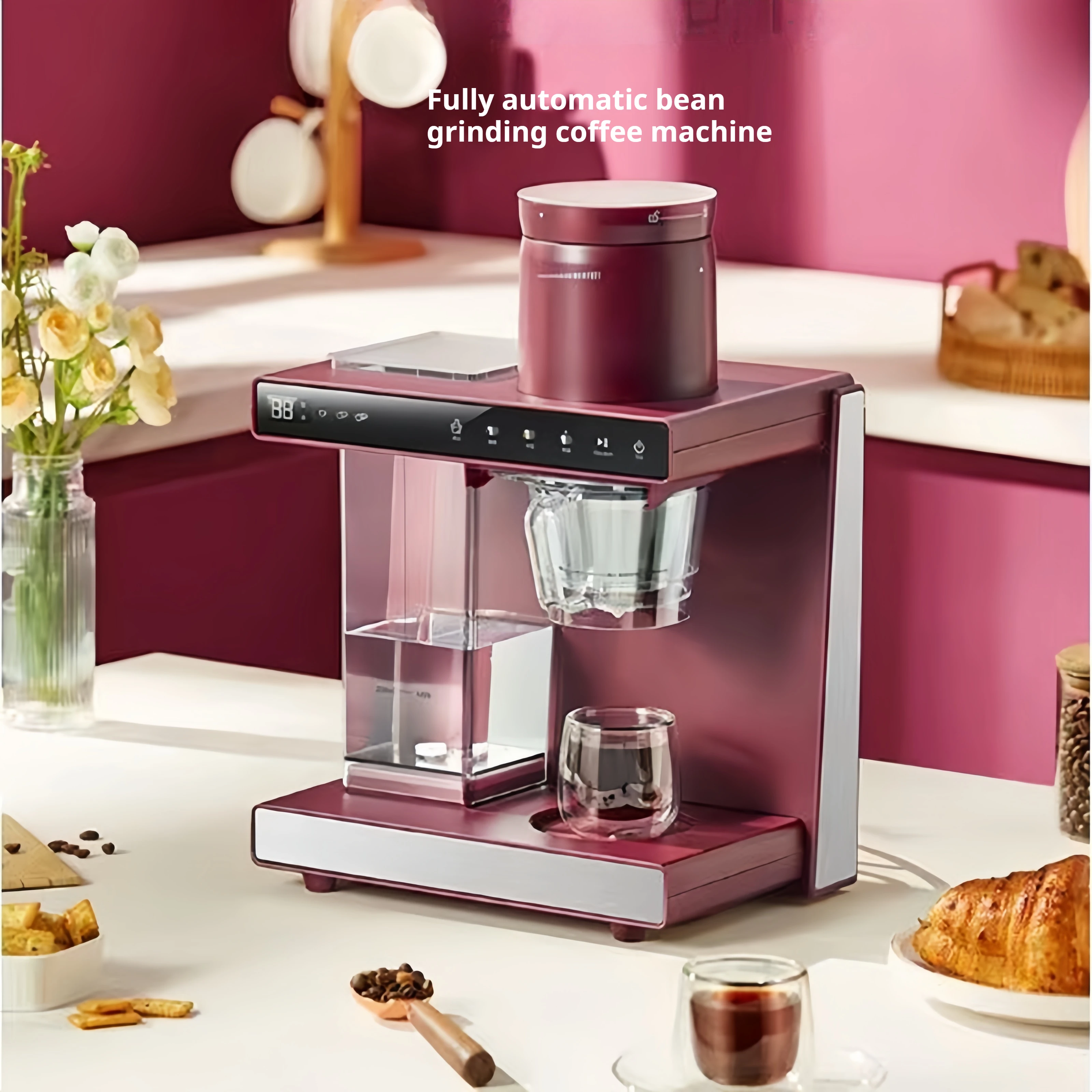 Fully Automatic Coffee Machine With Integrated Grinding American Coffee Maker
