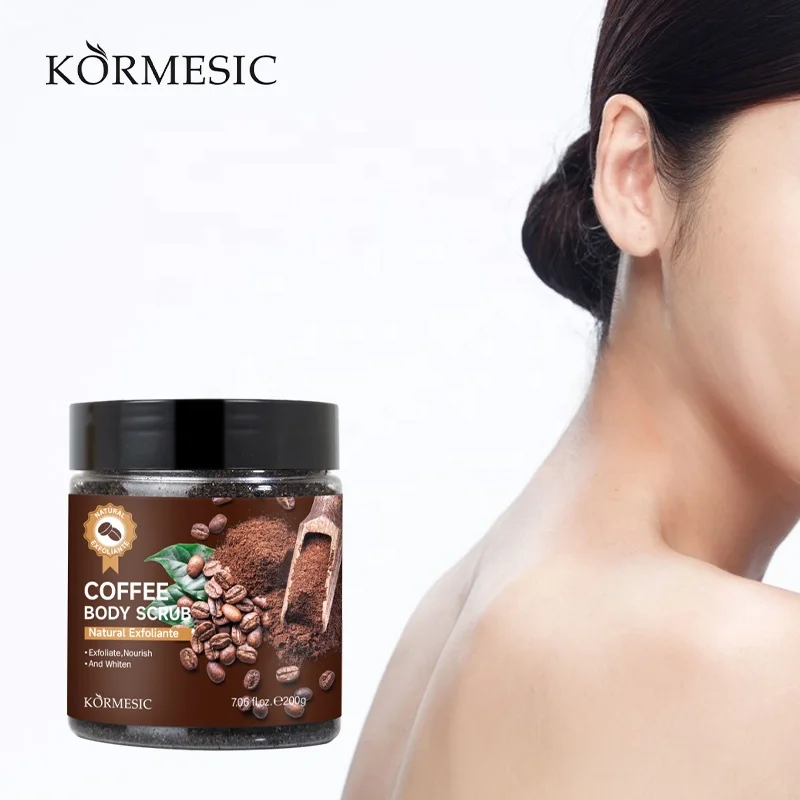 Частная торговая марка KORMESIC экстракт кофе Осветление кожи деликатный уход за телом грязь омертвевшая кожа удаление отбеливание скраб для
