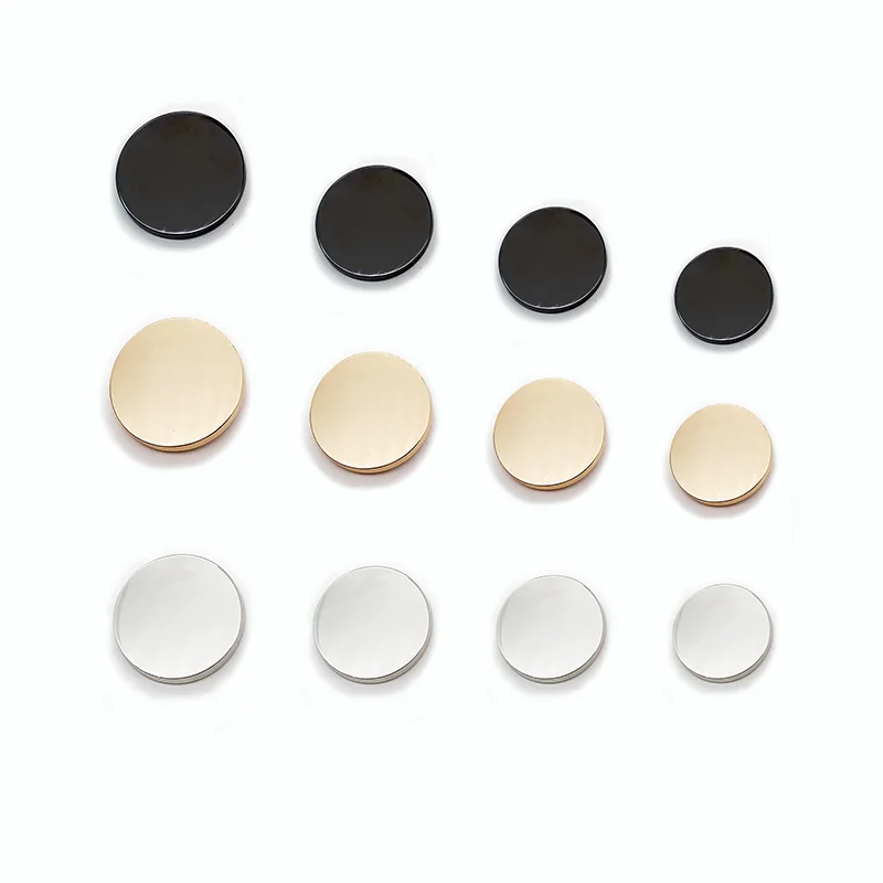  Заводская Высококачественная плоская большая одежда цинковый сплав под заказ металлические кнопки Пружинные застежки