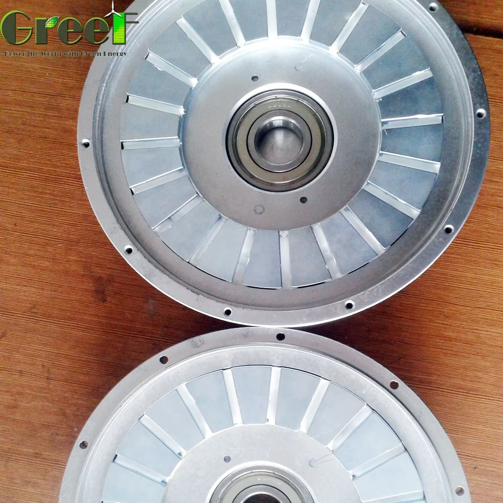 10KW 100RPM Permanent magnet axial flux disc coreless generator