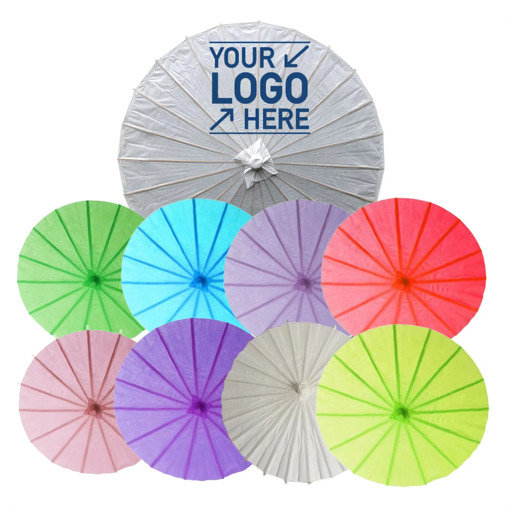 Chinese Classical Style Decorative Flower Oil Paper Umbrella Bamboo Craft Silk Cloth Umbrella