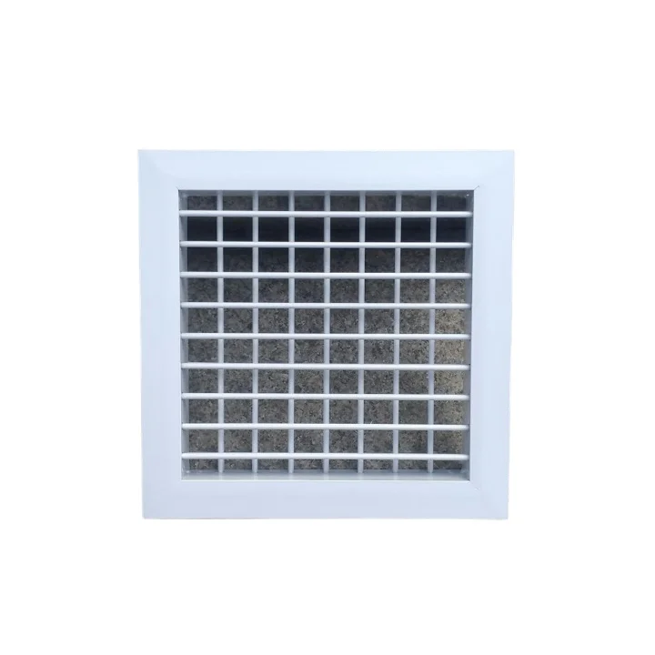 HVAC Aluminum adjustable blades double deflection grille supply air grilles with damper DDG