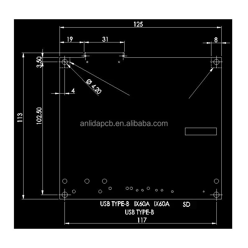 Electronic products PCB PCBA house stp dxf dwg 3D 2D format file copy / clone / reverse engineering service