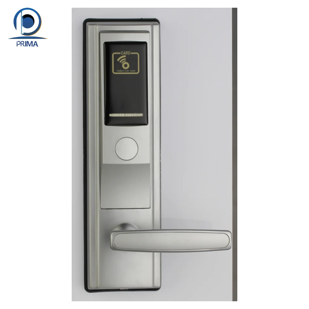 Prima Hotel smart rfid card hotel door lock system Card electronic digital hotel door handle lock