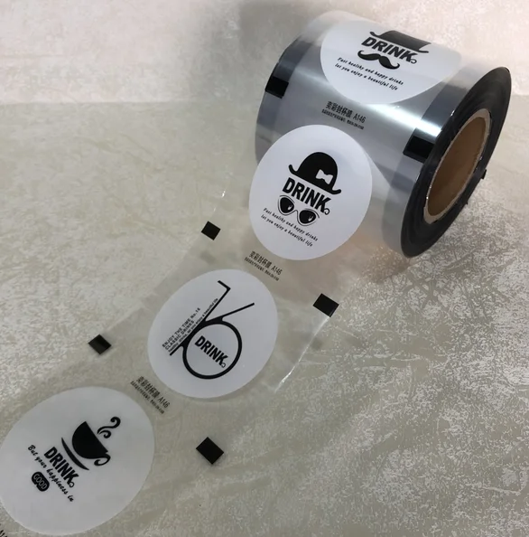 Factory Wholesale Plastic Roll Film Bubble Tea Cup Packaging Clear Flexible PP Plastic Fruit Juice Drinks Sealing Film