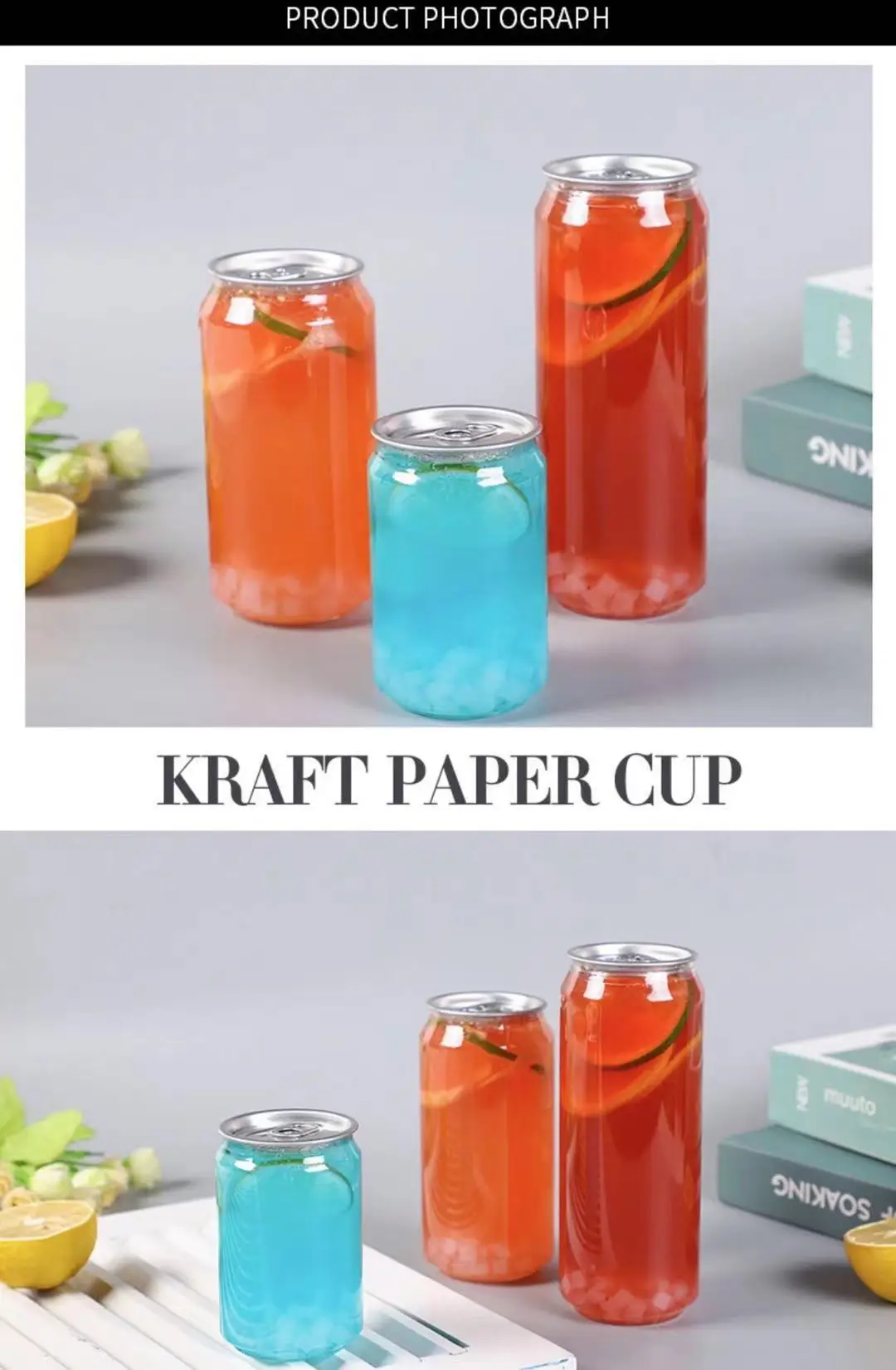 650ml Soft Drink Can Plastic Soda Can Beverage Can With Easy Open End