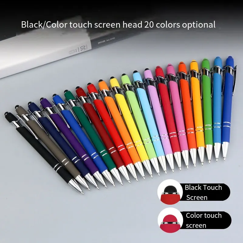JPS OEM Caneta Esferografica Custom Advertising Promotional Ball Touch Screen Pen Metal Ballpoint