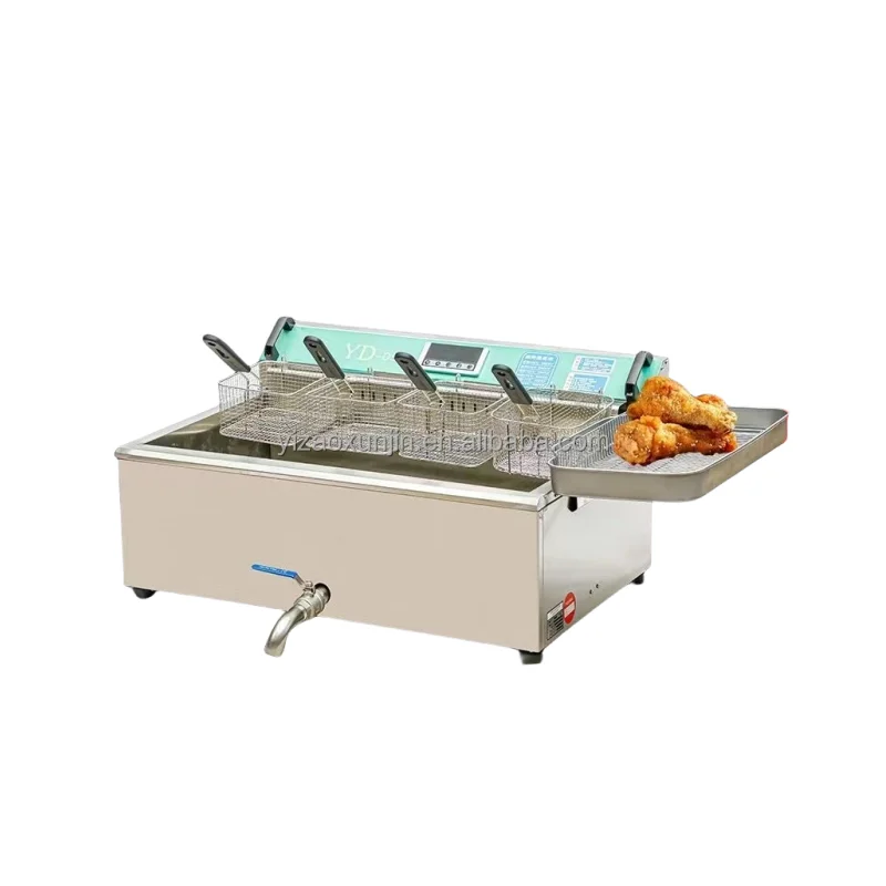 Intelligent fryer, high-quality stainless steel single cylinder electric fryer