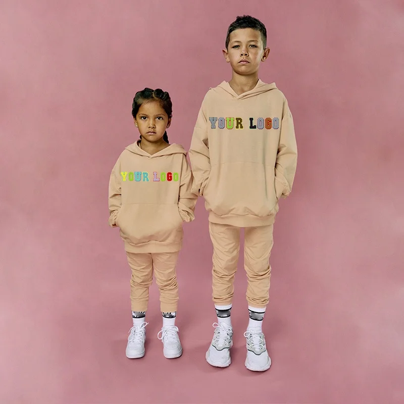 Wholesale Cheap Custom 2022 Fall Designers Clothes Boutique Boys Girls Sweatsuit Kids tracksuits