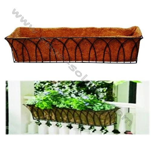 Wrought Iron Window Box,Wall Basket,Flower Basket Planter