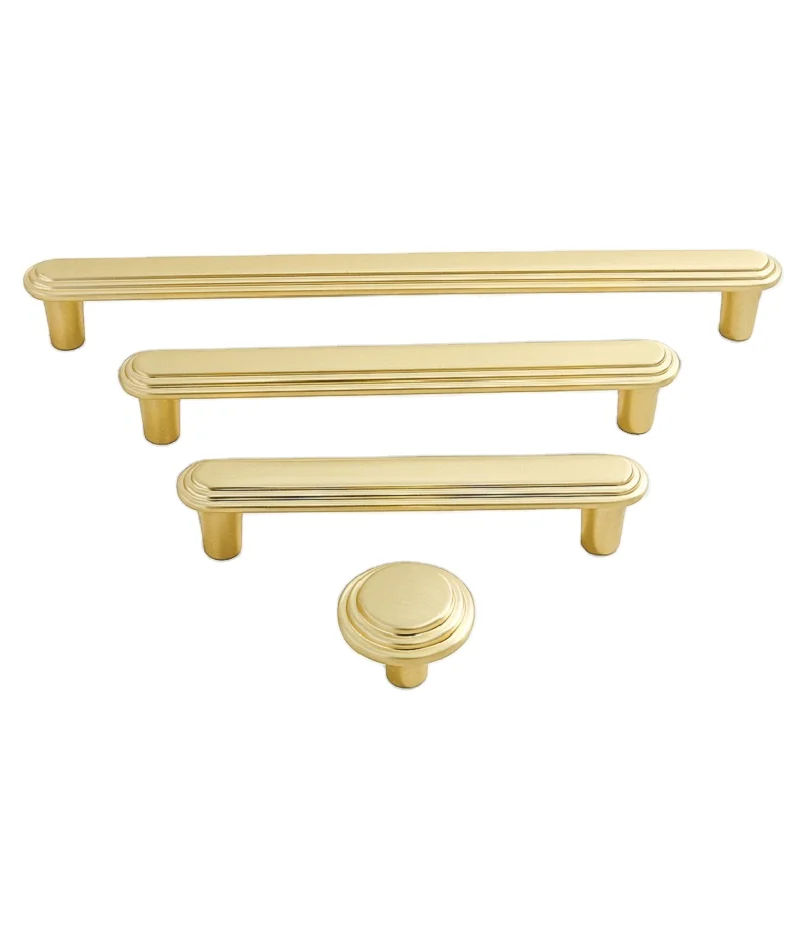 AKADA Manufacturer European Market Best-Selling Gold Hardware Door Kitchen Drawer Cabinet Pulls Handles