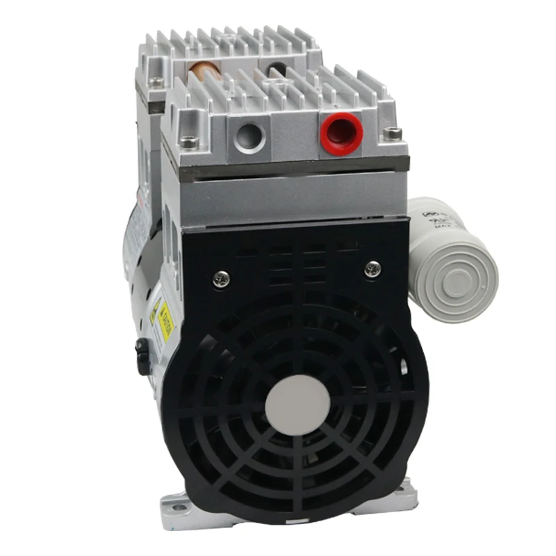 Factory brushless high precision low noise AC 1.1kW 220L/min oil-free mini small piston air compressor for dental use